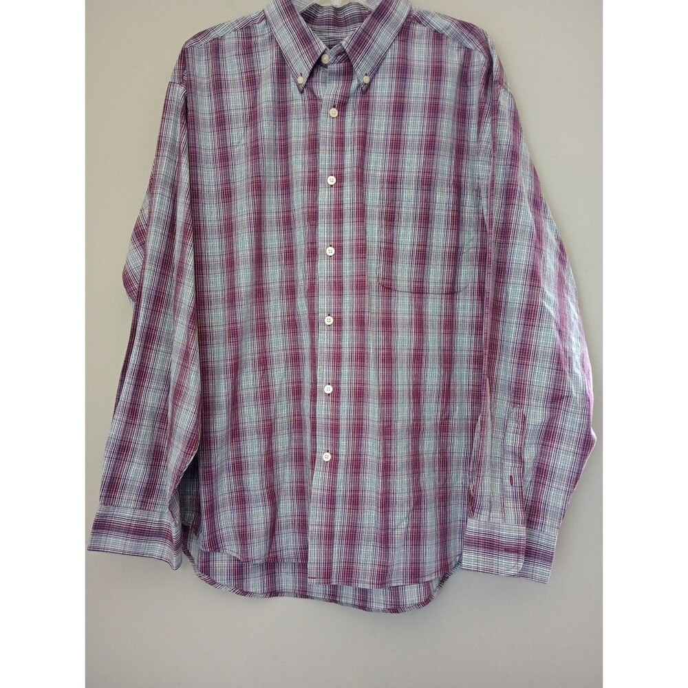 Puritan Plaid Button Up Long Sleeve Size XL 46/48